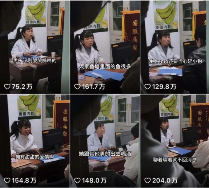 Các video mắng người thu hút hàng trăm nghìn tới hàng triệu lượt xem của Zhou Lijuan. Ảnh: QQ