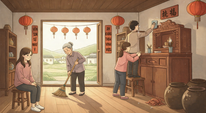 Vợ không cho bố con tôi về Tết nhà nội sớm