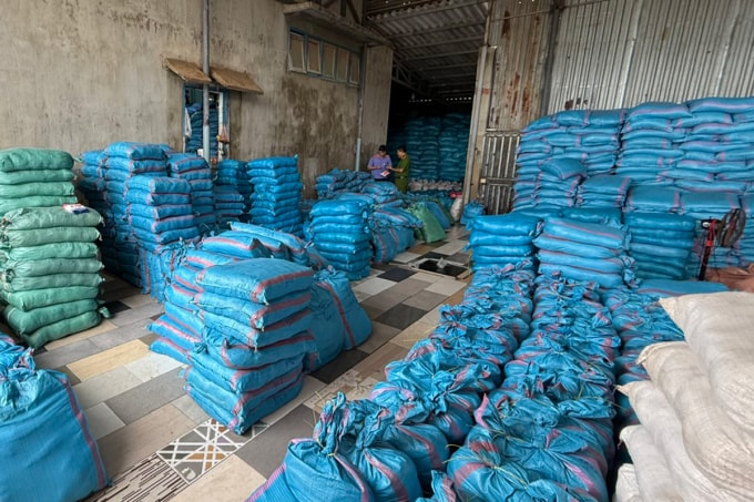 Kho muối I ốt giả của Văn Thị Ơn bị cảnh sát phát hiện. Ảnh: Ngọc Oanh