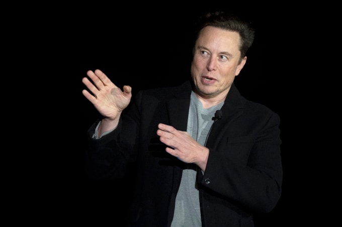 Tỷ phú Elon Musk tại một sự kiện ở bang Texas, Mỹ, ngày 10/2/2022. Ảnh: AFP