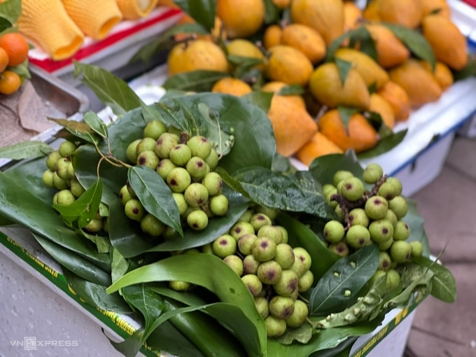 Mỗi kg quả sung bày mâm ngũ quả có giá 300.000 đồng một kg, ngày 25 tháng Chạp. Ảnh: Phương Hoàng