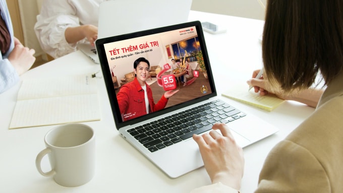 Techcombank Sinh lời tự động ưu đãi lãi suất tới 5,5% một năm. Ảnh: Techcombank