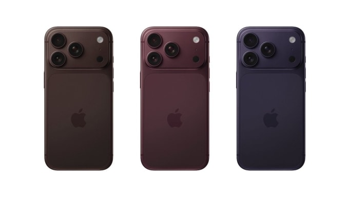 Ba tùy chọn màu sắc đang được thử nghiệm trên iPhone 18 Pro. Ảnh: Apple Insider.