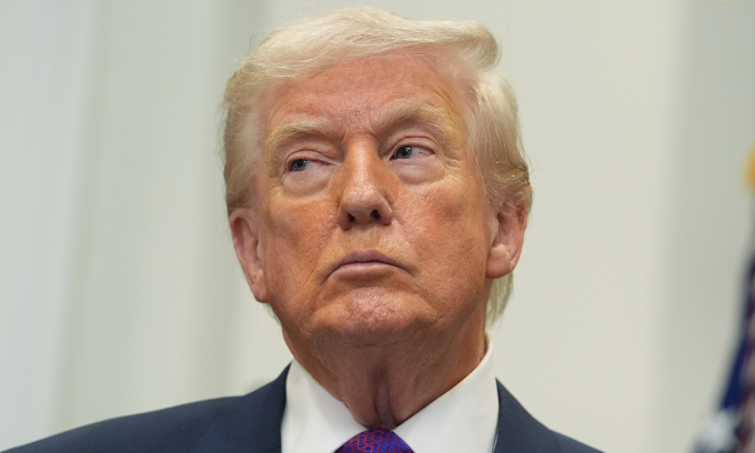 Tổng thống Mỹ Donald Trump tại Nhà Trắng hôm 12/2. Ảnh: AP