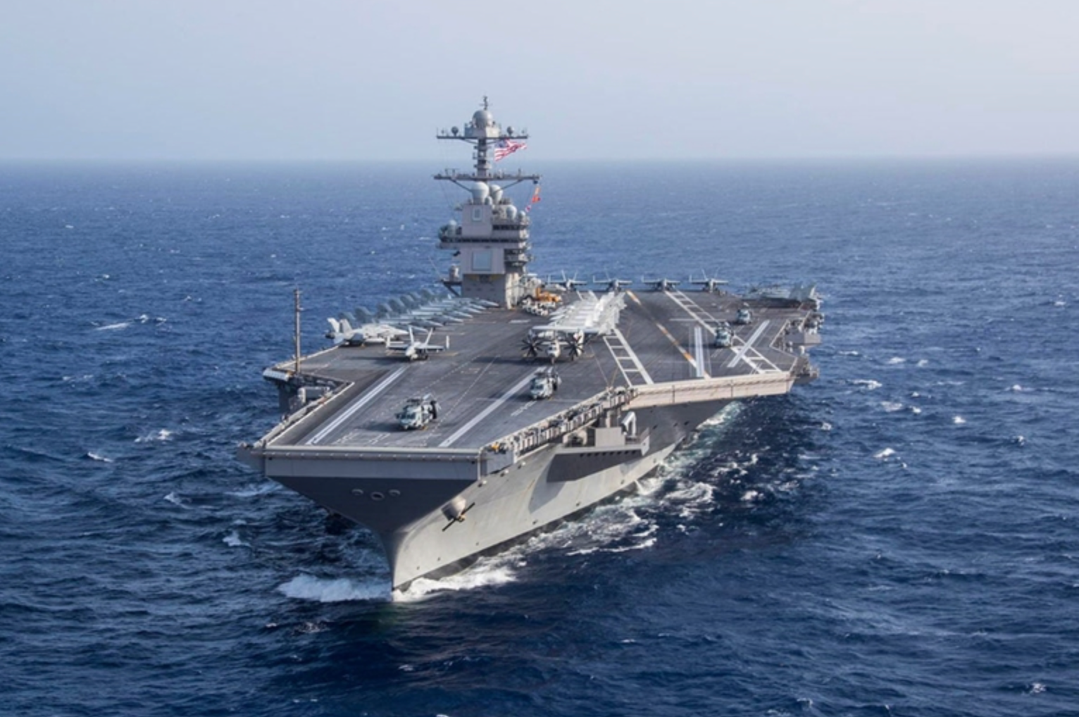 Tàu sân bay lớn nhất thế giới USS Gerald R. Ford. (Ảnh: US Navy)
