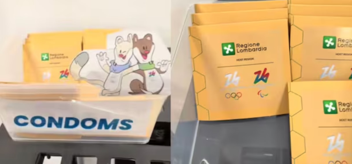 Bao cao su miễn phí ở Thế vận hội Mùa đông 2026 hết sạch chỉ sau 3 ngày. (Nguồn: Chosun)