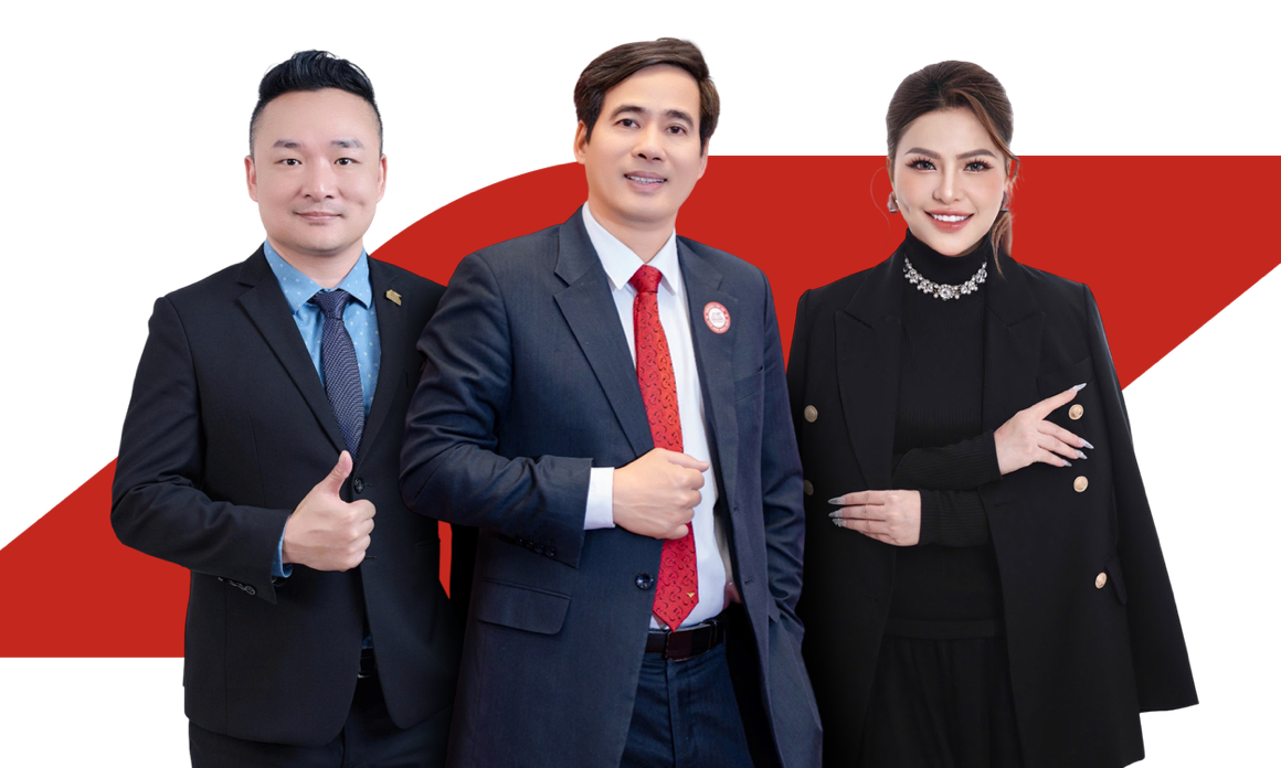 Từ trái sang phải: GAD Đỗ Văn Biên, GAD Nguyễn Văn Vịnh và GAD Phạm Thị Tuyết Sang. Ảnh: Generali