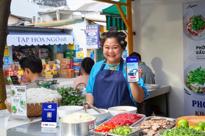 Hộ kinh doanh sử dụng sản phẩm MB Seller. Ảnh: MB