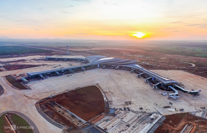 Công trường thi công sân bay Long Thành, tháng 12/2025. Ảnh: Quỳnh Trần