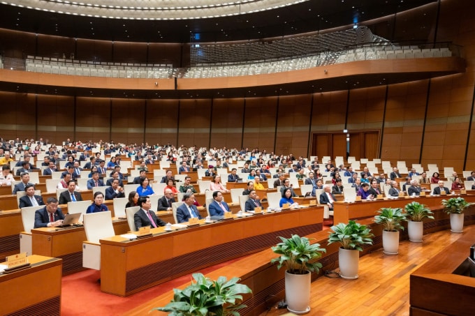 Các đại biểu Quốc hội khóa 15 tại phiên họp ngày 11/12. Ảnh: Hoàng Phong