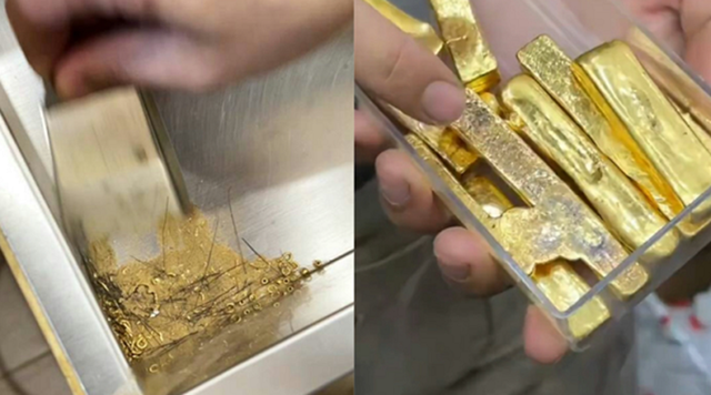 Quét rác 30 ngày, chủ tiệm vàng "đút túi" hơn 7,4 tỷ đồng - Ảnh 1.