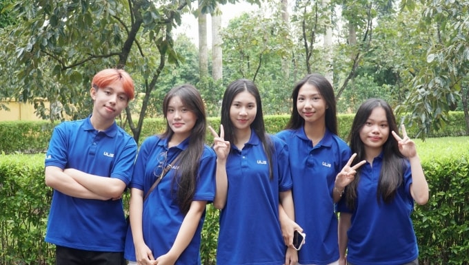 Sinh viên trường Đại học Ngoại ngữ. Ảnh: Fanpage nhà trường