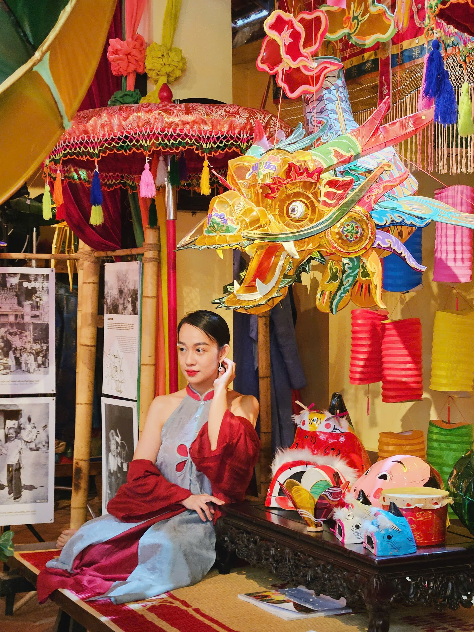 Giảng viên, sinh viên tìm cảm hứng từ triển lãm phục dựng đèn lồng xưa- Ảnh 1.