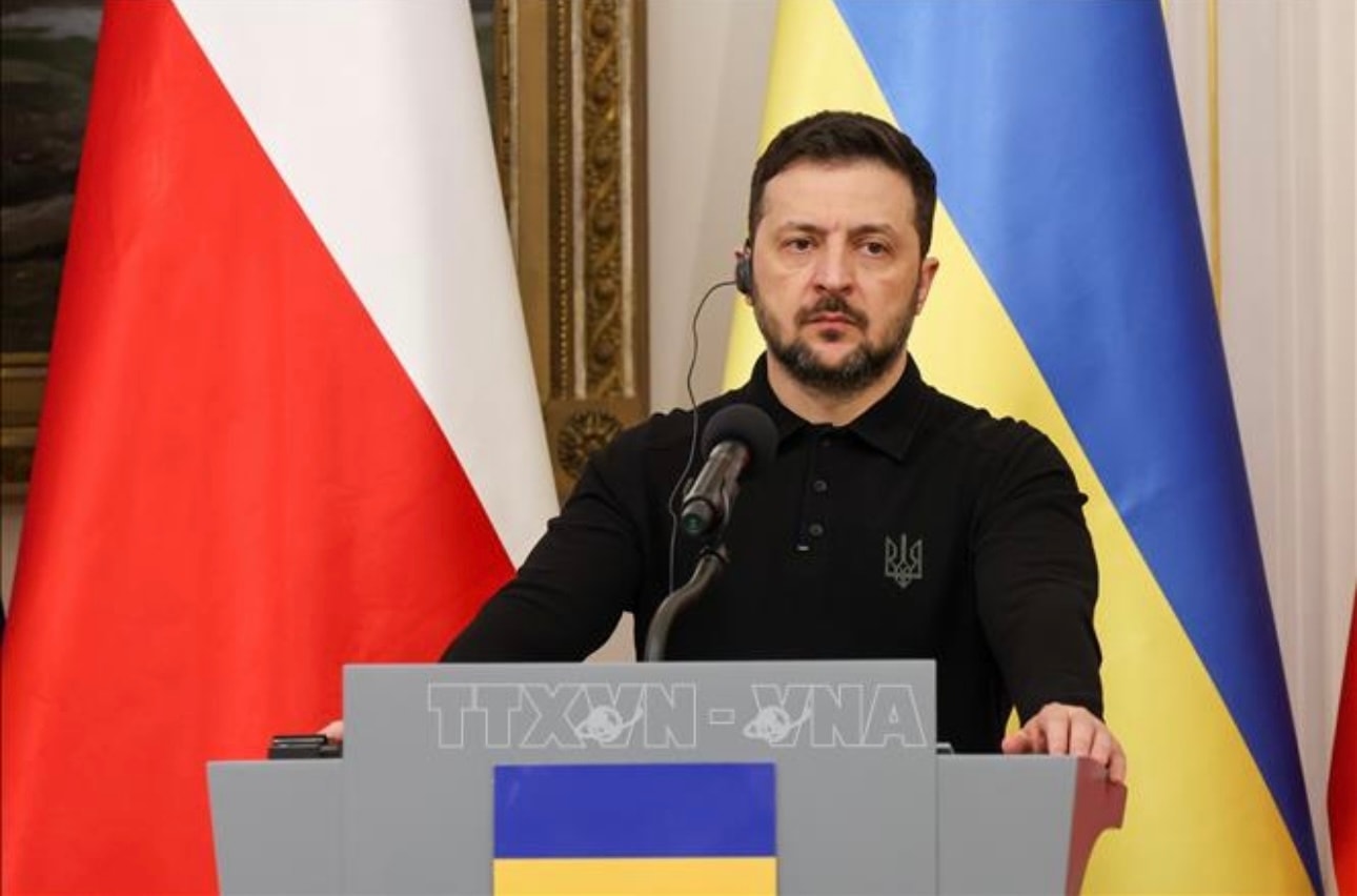 Tổng thống Ukraine Volodymyr Zelensky. (Ảnh: PAP)