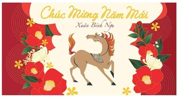 Những mẫu thiệp chúc Tết Bính Ngọ 2026 đẹp nhất- Ảnh 3.