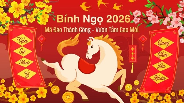 Những mẫu thiệp chúc Tết Bính Ngọ 2026 đẹp nhất- Ảnh 7.