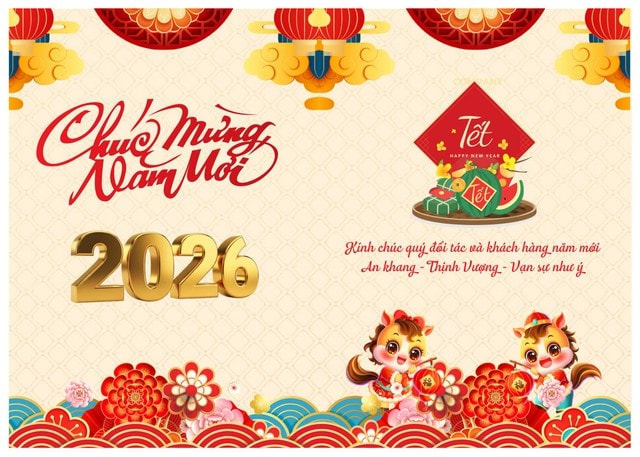 Những mẫu thiệp chúc Tết Bính Ngọ 2026 đẹp nhất- Ảnh 19.