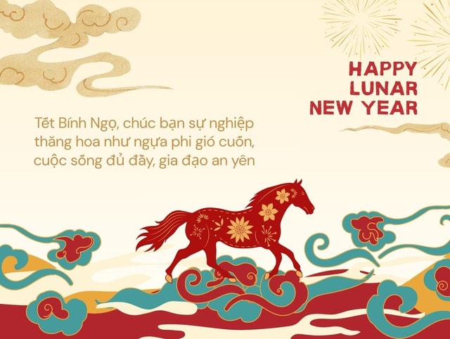 Những mẫu thiệp chúc Tết Bính Ngọ 2026 đẹp nhất- Ảnh 14.