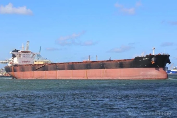 Tàu Mandy. Ảnh: Vessel Finder