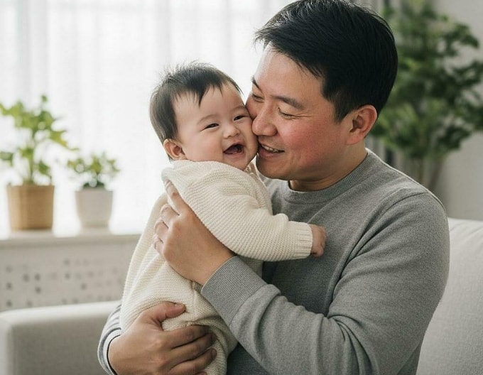 Hơi rượu tiềm ẩn nhiều nguy cơ đối với sức khỏe trẻ nhỏ. Ảnh được tạo bởi AI