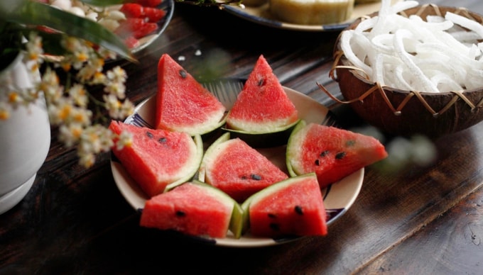 Dưa hấu mang nhiều lợi ích sức khỏe. Ảnh: Bùi Thủy