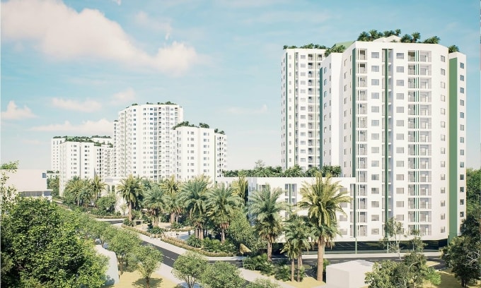 Dự án Ecohome Hòa Hiệp, thành phố Đà Nẵng. Ảnh: Công ty Đầu tư và Thương mại Thủ đô