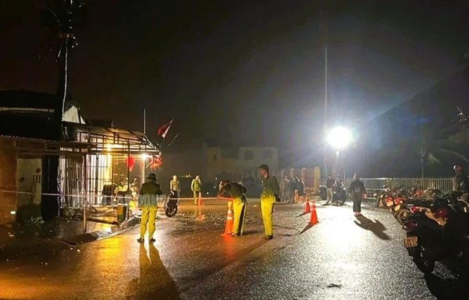 Hiện trường vụ án. Ảnh: Lam Sơn