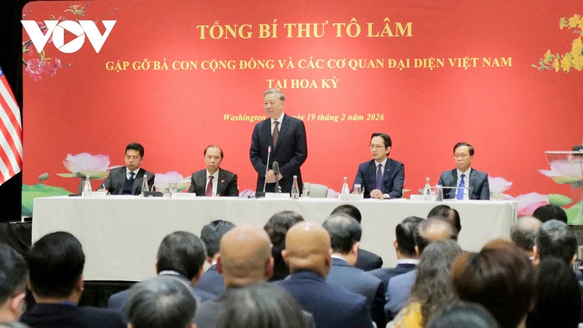 Tổng Bí thư Tô Lâm gặp gỡ bà con cộng đồng và các cơ quan đại diện Việt Nam tại Hoa Kỳ