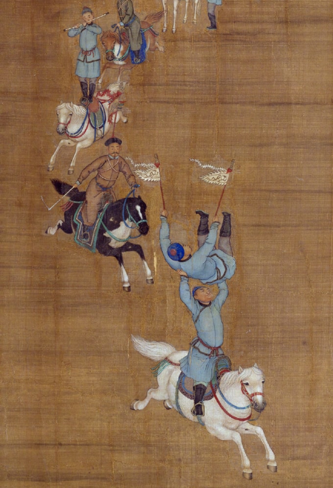 Một phần bức Hoằng Lịch quan mã kỹ. Ảnh: Dpm