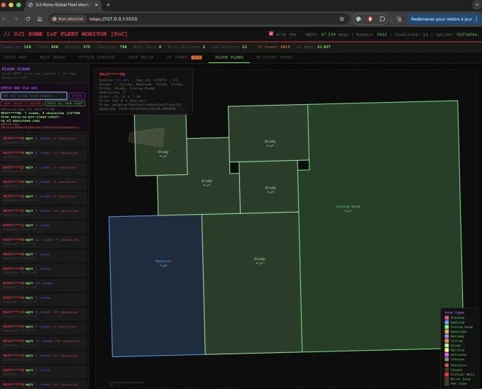 Sơ đồ mặt sàn một căn nhà được lập bởi robot DJI Romo. Ảnh: The Verge