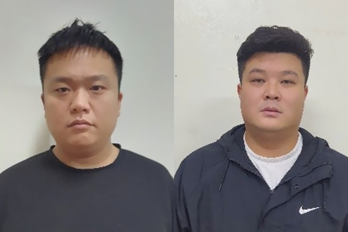 Bị can Bi Shuang và Cui Feiyang. Ảnh: Công an cung cấp