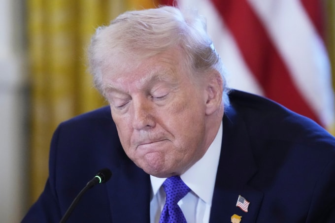 Tổng thống Mỹ Donald Trump tại Nhà Trắng ngày 9/1. Ảnh: AP