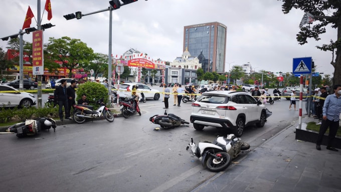 Vụ việc khiến 13 người bị thương. Ảnh: Lê Tân