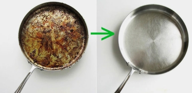 Tuyệt chiêu làm sạch nồi bị cháy sáng ngay như mới - Ảnh 1.