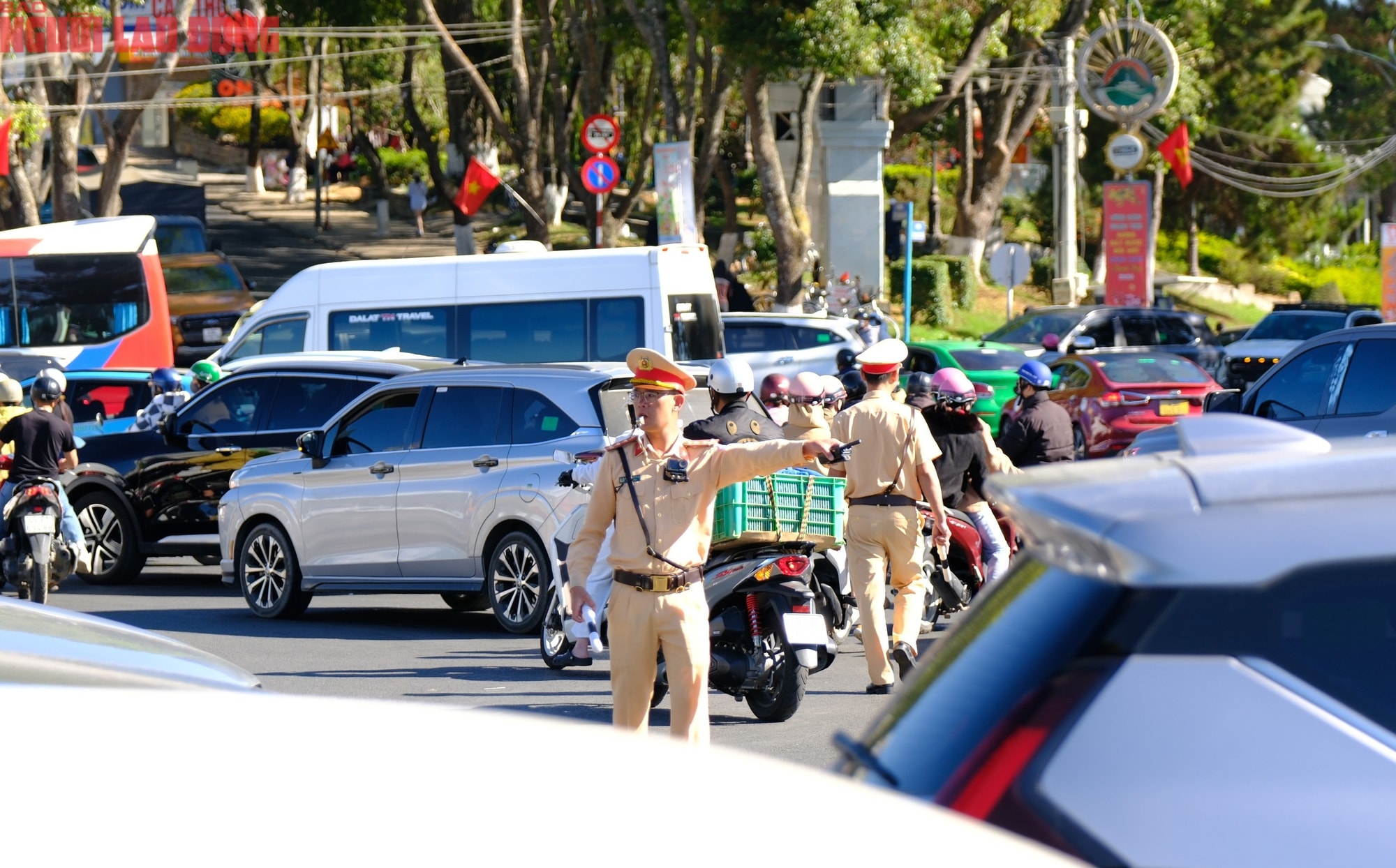 Mùng 6 Tết, Đà Lạt vẫn rộn ràng khách du xuân - Ảnh 3.