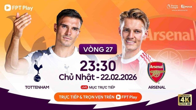 Kênh và link xem trực tiếp Tottenham đấu Arsenal ngày 22/2- Ảnh 1.