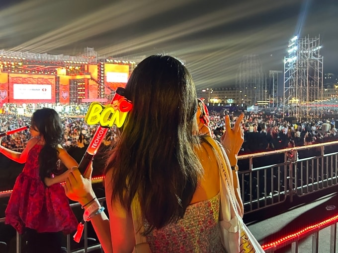 Kim Châu tại đêm nhạc Anh trai vượt ngàn chông gai tại TP HCM tháng 3/2025. Ảnh nhân vật cung cấp