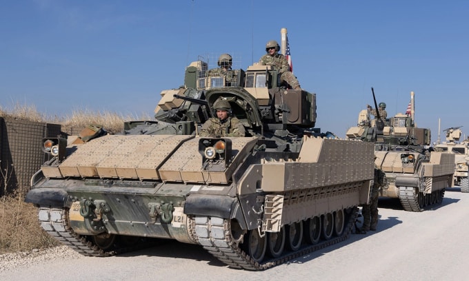 Thiết giáp Bradley của Mỹ tại Syria tháng 12/2024. Ảnh: US Army