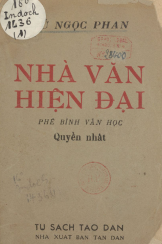 Bìa sách Nhà văn hiện đại. Ảnh: Sách Việt Nam