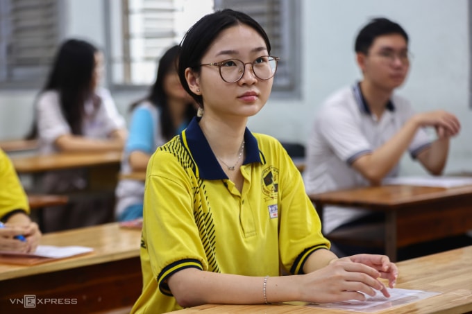 Thí sinh TP HCM thi tốt nghiệp THPT 2025. Ảnh: Quỳnh Trần