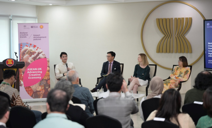 Chương trình Giới thiệu Kết quả Khảo sát Nhận thức về Kinh tế Sáng tạo ASEAN tại Jakarta (Indonesia) vào ngày 22/10/2025. Ảnh: British Council