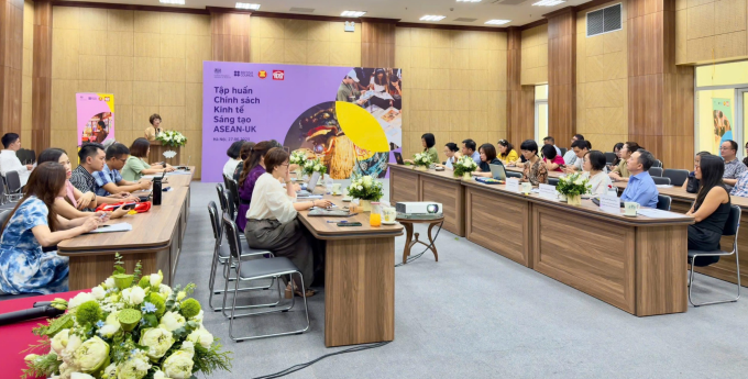 Tổng kết Chương trình Tập huấn Chính sách Kinh tế Sáng tạo ASEAN - UK tại Hà Nội, 27/6/2025. Ảnh: British Council