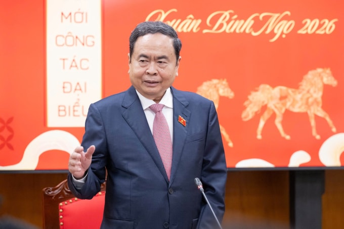 Chủ tịch Quốc hội Trần Thanh Mẫn giao nhiệm vụ cho Ủy ban Công tác đại biểu. Ảnh: Hoàng Phong