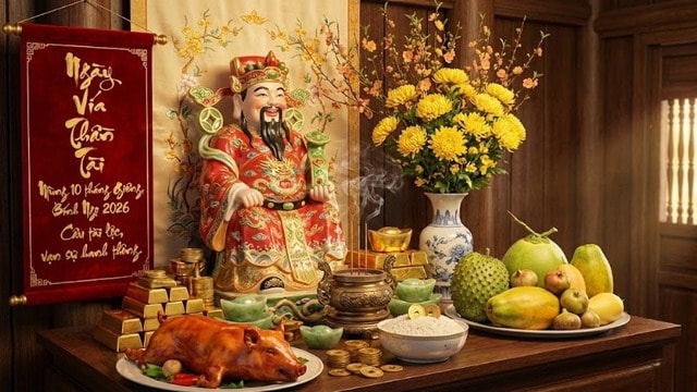 3 khung giờ đẹp nhất cúng vía Thần tài năm 2026 giúp thu hút tài lộc- Ảnh 1. 3 khung giờ đẹp nhất cúng vía Thần tài năm 2026 giúp thu hút tài lộc- Ảnh 1.