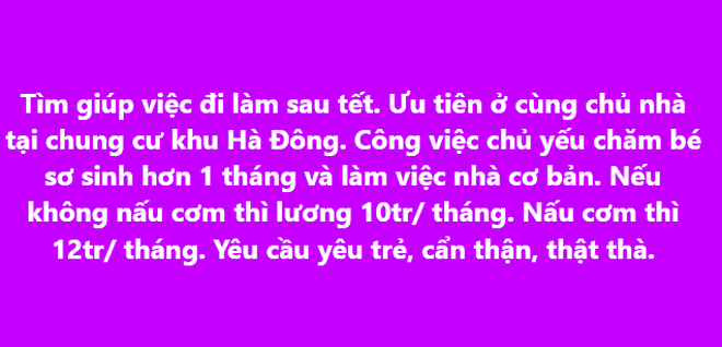 Giúp việc 'mất hút' sau Tết, nhiều gia đình loay hoay xoay sở- Ảnh 3.