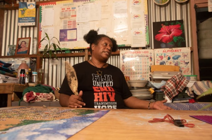 Bà Edwina Biyau, người sáng lập Ngôi nhà An toàn Daulomani, cho biết nhiều người vẫn đang làm ngơ trước mức độ lây lan của HIV. Ảnh: Viniana Bau/The Guardian