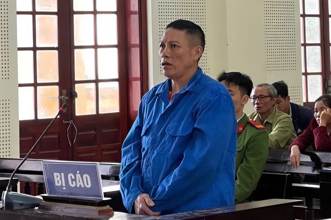 Bị cáo Sáu tại tòa. Ảnh: Hùng Lê