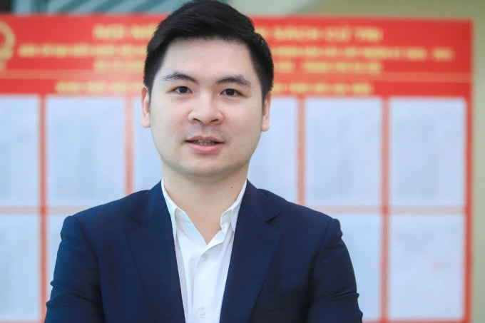 Ông Đỗ Vinh Quang tại Hội nghị gặp mặt các ứng viên của TP Hà Nội chiều 25/2. Ảnh: Hữu Thắng