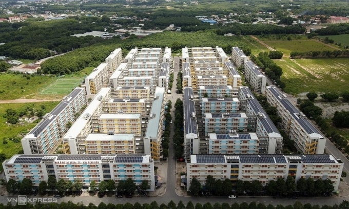 Khu nhà ở xã hội Định Hòa, phường Định Hòa (TP Thủ Dầu Một, Bình Dương cũ). Ảnh: Quỳnh Trần