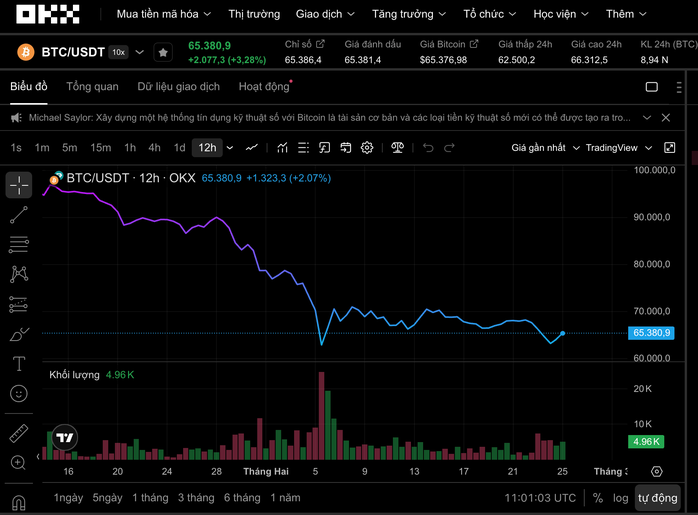 Thị trường tiền số hôm nay, 25-2: Lộ diện tổ chức đứng sau cú bật tăng của Bitcoin - Ảnh 1.